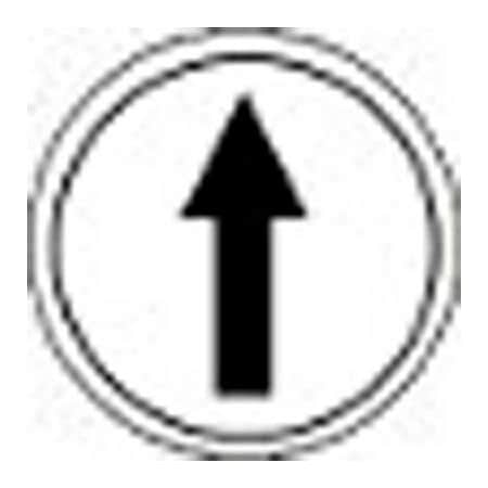 Springer Controls Co T.E.R., Single Arrow White Button Insert, Use w/ MIKE & VICTOR Pendants PRTA005MPI